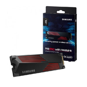 32514 - SAMSUNG SSD NVMe GEN 4 : 2TB - 990 PRO WITH HEATSINK