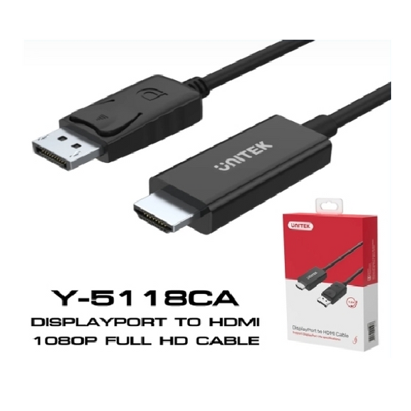 UNDPHD - UNITEK DP to HDMI : Cable 1m80
