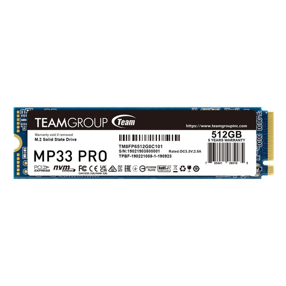 32501 - TEAM SSD NVMe . 512GB - MP33 PRO