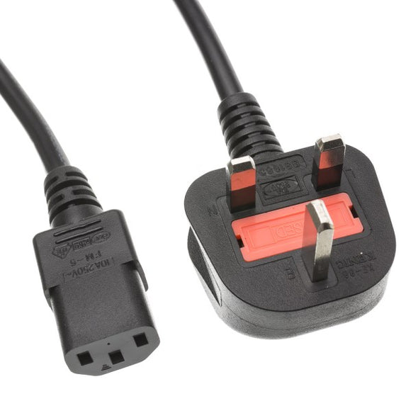 12509 - POWER CORD UK TYPE FUSED . HIGH QUALITY